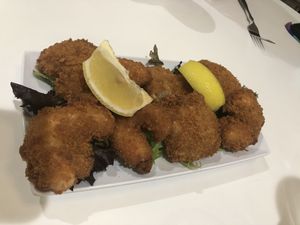 Jumbo shrimp! So delicious  at The Modern Vegan in Las Vegas