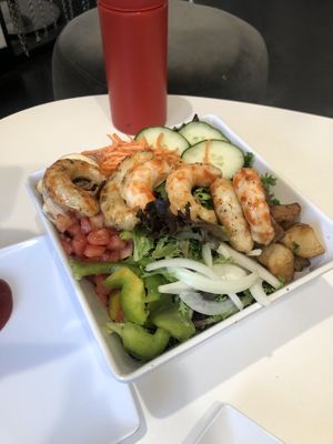 Not real shrimp 😉 at The Modern Vegan in Las Vegas