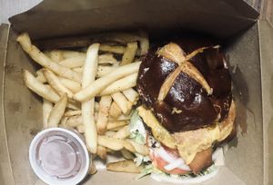 The Great American Burger at The Modern Vegan in Las Vegas