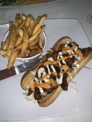 BBQ pork sandwich  at The Modern Vegan in Las Vegas