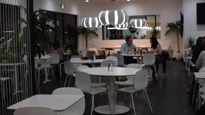 Inside restaurant at The Modern Vegan in Las Vegas