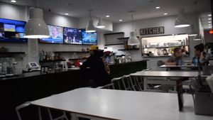 Bar area, must be 21+ to sit here at The Modern Vegan in Las Vegas