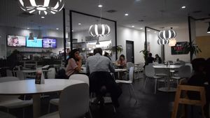 Inside restaurant at The Modern Vegan in Las Vegas