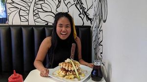 Chicken and Waffles at The Modern Vegan in Las Vegas