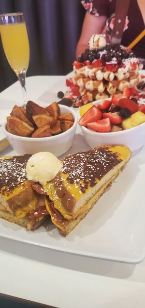 French toast grilled cheese at The Modern Vegan in Las Vegas