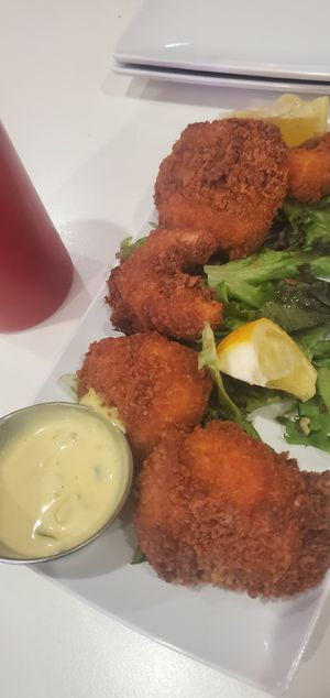 Fried shrimp at The Modern Vegan in Las Vegas
