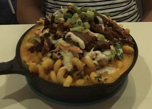 BBQ brisket was good, but Mac ‘N Cheese was runny. Not worth the price.  at The Modern Vegan in Las Vegas