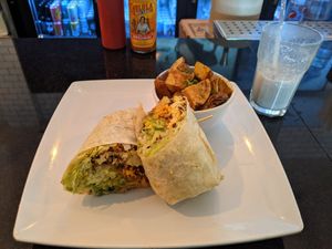 Breakfast Burrito, Oreo Milkshake at The Modern Vegan in Las Vegas