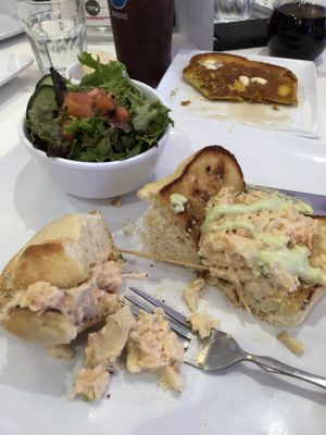 Dug into this yummy lobster roll before I remembered to take a pic!   You can also see the French toast I devoured in the background 😉 at The Modern Vegan in Las Vegas