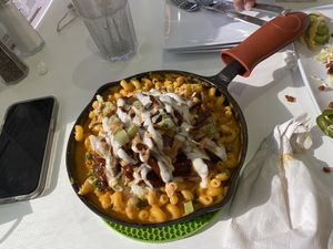 BBQ macaroni #Veganuary at The Modern Vegan in Las Vegas