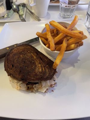 Ruben with Fries   at The Modern Vegan in Las Vegas