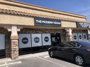 Located in a strip mall  at The Modern Vegan in Las Vegas