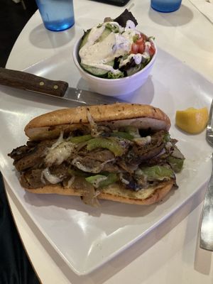 Vegan Philly cheesesteak   at The Modern Vegan in Las Vegas