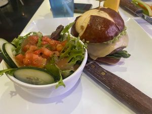 The snorb burger  at The Modern Vegan in Las Vegas