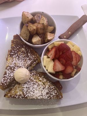 French toast bacon stuffed grilled cheesee  at The Modern Vegan in Las Vegas