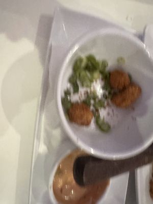 Popcorn chicken was tasty!  at The Modern Vegan in Las Vegas