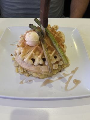 Chik’n waffles   at The Modern Vegan in Las Vegas