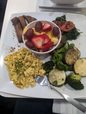 Healthy bitch. Portions were very large at The Modern Vegan in Las Vegas