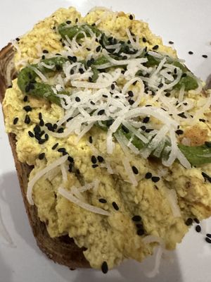 Sunshine Tofu Toasr  at The Modern Vegan in Las Vegas