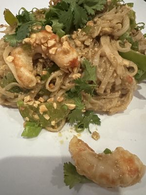 Pad Thai with Vegan Shrimp   at The Modern Vegan in Las Vegas