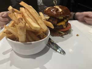 On bomb burger  at The Modern Vegan in Las Vegas