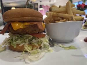 Rancho crispy chicken burger   at The Modern Vegan in Las Vegas