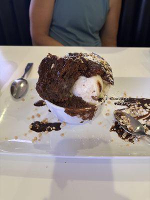 Brownie with ice cream   at The Modern Vegan in Las Vegas
