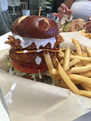 The Ranch burger!  at The Modern Vegan in Las Vegas