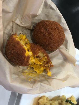 Mac cheese balls  at The Modern Vegan in Las Vegas