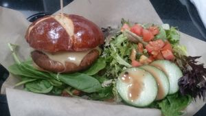 The Snob burger at The Modern Vegan in Las Vegas