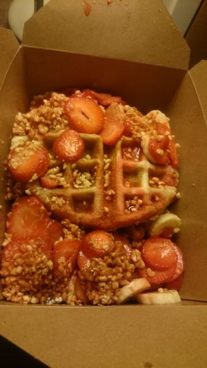 Gia waffles to go at The Modern Vegan in Las Vegas