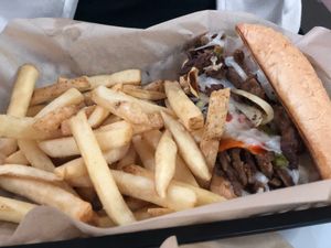 Philly cheesesteak at The Modern Vegan in Las Vegas