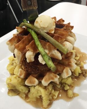 Chickn and Waffles at The Modern Vegan in Las Vegas