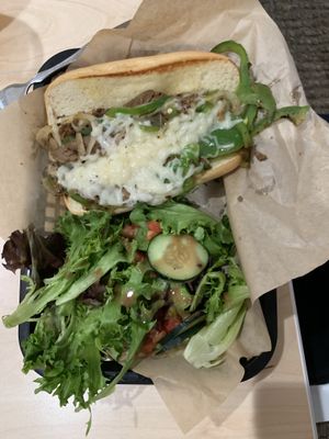 Philly Cheesesteak sandwich  at The Modern Vegan in Las Vegas