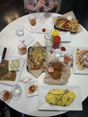 Ordered a bunch of stuff. Only really likes the meatloaf. Most of the food was meh. at The Modern Vegan in Las Vegas