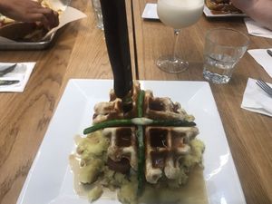 Chicken & Waffles at The Modern Vegan in Las Vegas