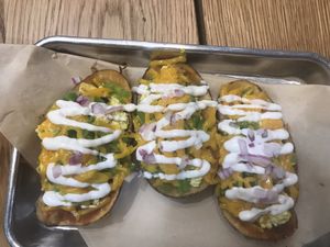 Loaded Potatoes at The Modern Vegan in Las Vegas
