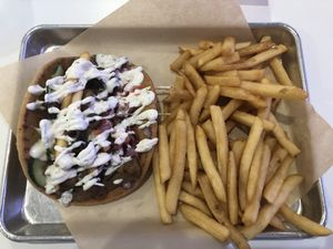 The gyro was also delicious. at The Modern Vegan in Las Vegas