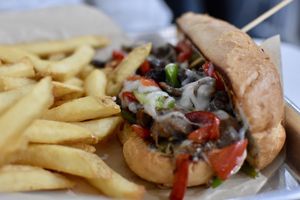 Philly cheesesteak  at The Modern Vegan in Las Vegas