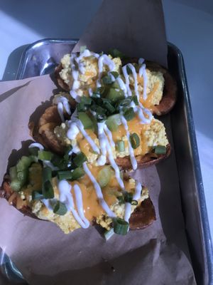 Breakfast potato skins at The Modern Vegan in Las Vegas