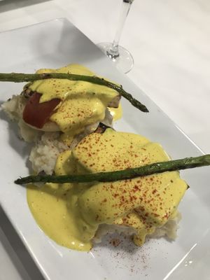 Eggs benny. Very tasty but a tad salty. at The Modern Vegan in Las Vegas