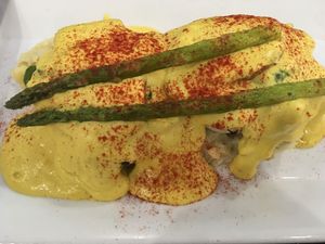 V’eggs Florentine at The Modern Vegan in Las Vegas