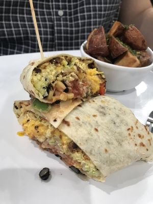 Breakfast burrito at The Modern Vegan in Las Vegas