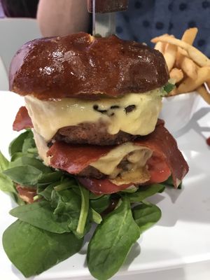 Queen burger at The Modern Vegan in Las Vegas