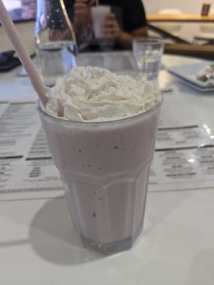 Strawberry shake at The Modern Vegan in Las Vegas