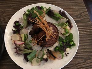 Mushroom tart - check out the presentation! at Billy & Lucy in Fitzroy