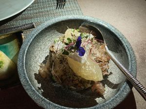Pomelo and quinoa saladd  at Sontaya South East Asian Restaurant in Abu Dhabi