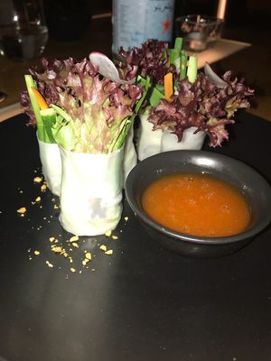 Veggie rolls at Sontaya South East Asian Restaurant in Abu Dhabi