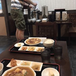 Delicious food including free soup!😄 at Ren - Nakagyo Ward in Kyoto