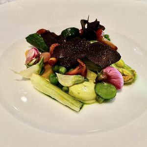 Vegetarian / Vegan tasting menu from July 2021.  at Pollen Street Social in London